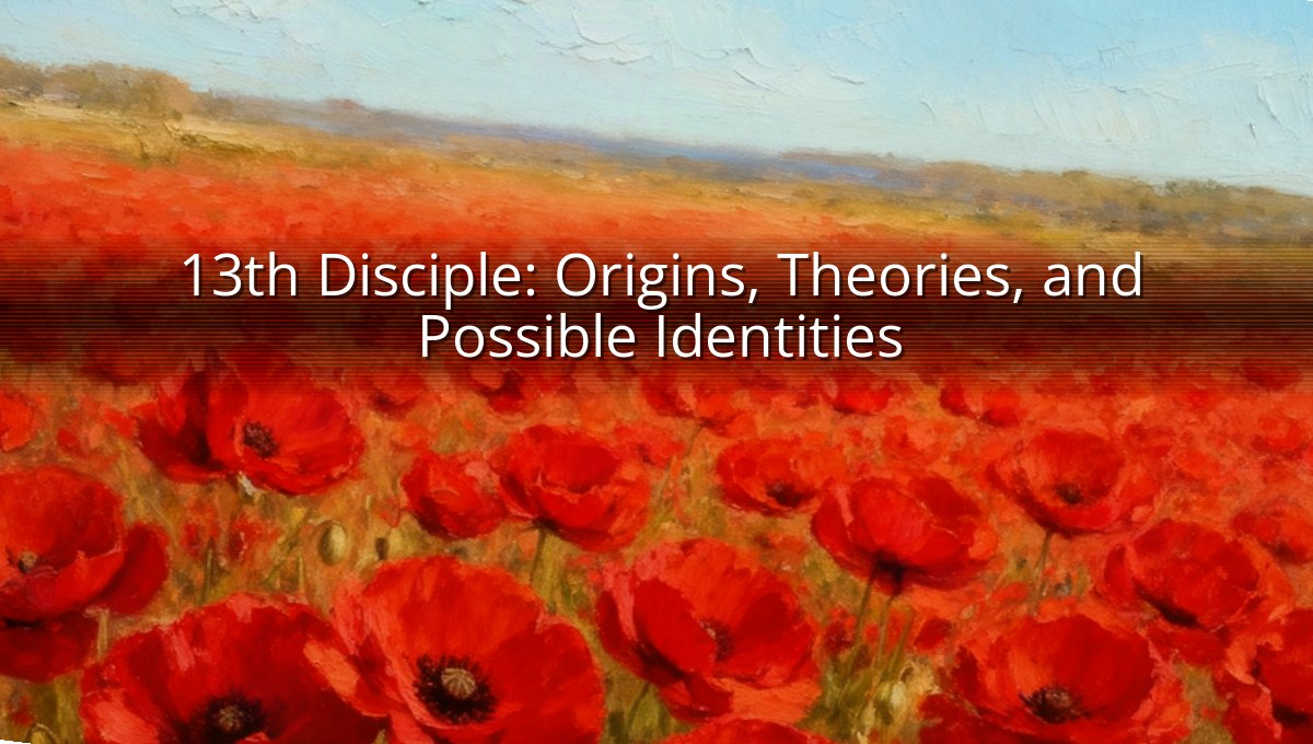 Textual Structures 13th Disciple: Origins, Theories, and Possible Identities