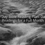 30 Day Bible Reading Plan: Daily Readings for a Full Month