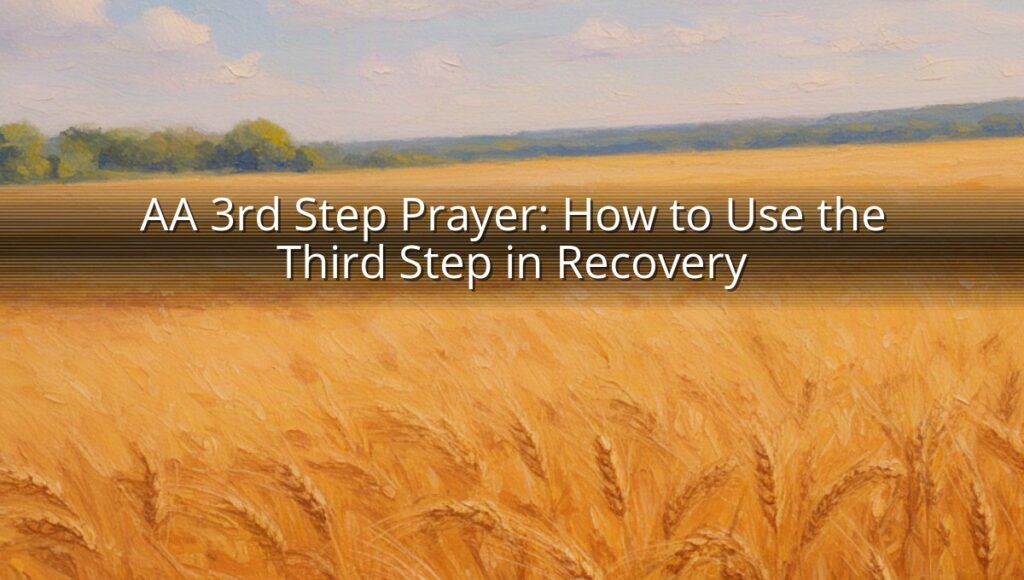 AA 3rd Step Prayer: How to Use the Third Step in Recovery