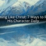 Becoming Like Christ: 7 Ways to Reflect His Character Daily Becoming Like Christ: 7 Ways to Reflect His Character Daily