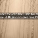 Best Order to Read the Bible for the First Time: A Beginner's Reading Plan