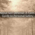 Bible About Self Defense: A Faith-Based Guide to Personal Safety