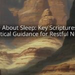 Bible About Sleep: Key Scriptures and Practical Guidance for Restful Nights