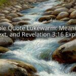 Bible Quote Lukewarm: Meaning, Context, and Revelation 3:16 Explained