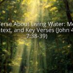 Bible Verse About Living Water: Meaning, Context, and Key Verses (John 4:14; 7:38-39)