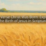 Bible Verse Christ Was Born: Exploring the Birth of Jesus in Scripture