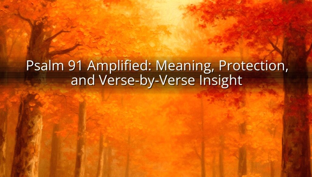 Psalm 91 Amplified: Meaning, Protection, and Verse-by-Verse Insight