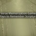 Bible Verse Memorization Games: Fun Ways to Remember Scripture