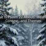What Is Psalm 22 About? Meaning, Context, and Themes
