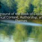 Background of the Book of Colossians: Historical Context, Authorship, and Key Themes