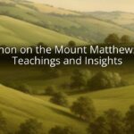Sermon on the Mount Matthew: Key Teachings and Insights