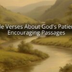 Bible Verses About God's Patience: Encouraging Passages