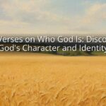 Bible Verses on Who God Is: Discovering God's Character and Identity