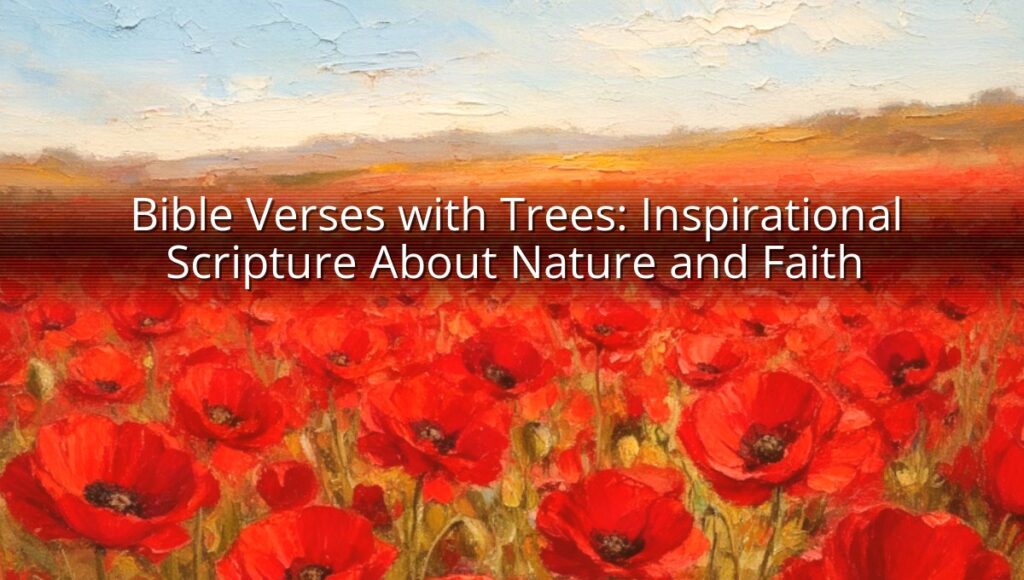 Bible Verses with Trees: Inspirational Scripture About Nature and Faith