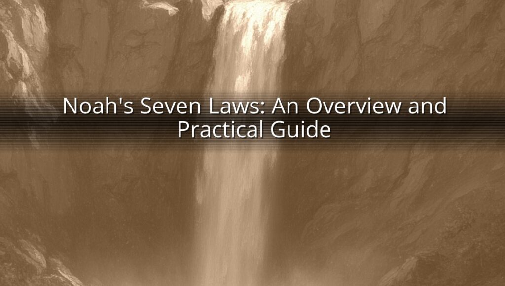 Noah's Seven Laws: An Overview and Practical Guide