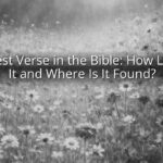 Longest Verse in the Bible: How Long Is It and Where Is It Found?