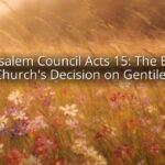 Jerusalem Council Acts 15: The Early Church's Decision on Gentiles