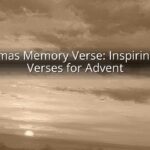 Christmas Memory Verse: Inspiring Bible Verses for Advent