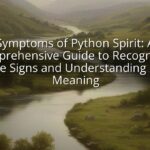 Symptoms of Python Spirit: A Comprehensive Guide to Recognizing the Signs and Understanding Its Meaning