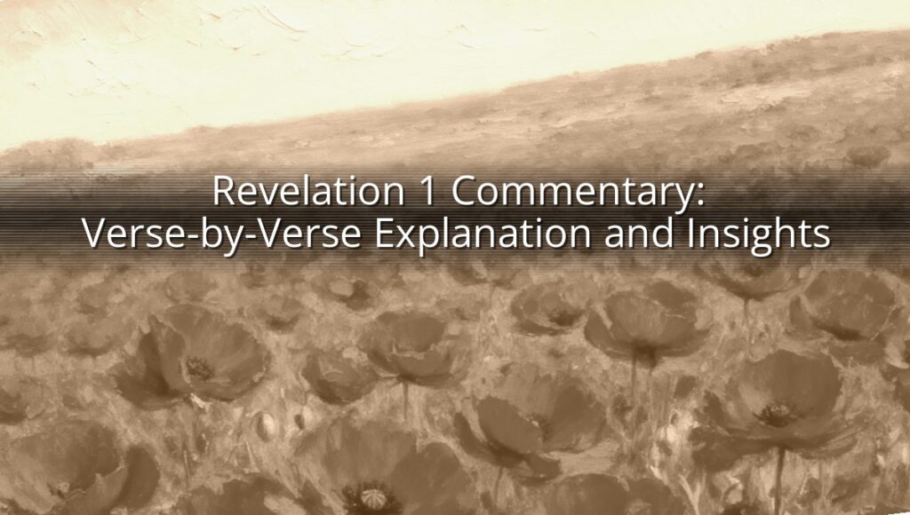 Revelation 1 Commentary: Verse-by-Verse Explanation and Insights
