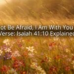 Do Not Be Afraid, I Am With You Bible Verse: Isaiah 41:10 Explained Do Not Be Afraid, I Am With You Bible Verse: Isaiah 41:10 Explained