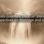 Does God Hate Divorce? Biblical Perspectives on Marriage and Grace