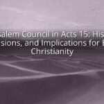 Jerusalem Council in Acts 15: History, Decisions, and Implications for Early Christianity