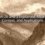 Isaiah 26 and 3 Explained: Meaning, Context, and Applications Isaiah 26 and 3 Explained: Meaning, Context, and Applications