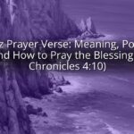 Jabez Prayer Verse: Meaning, Power, and How to Pray the Blessing (1 Chronicles 4:10)