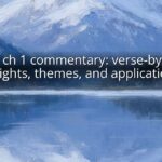 James ch 1 commentary: verse-by-verse insights, themes, and applications