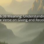 Luke 6:38 Meaning: Understanding the Bible Verse on Giving and Receiving