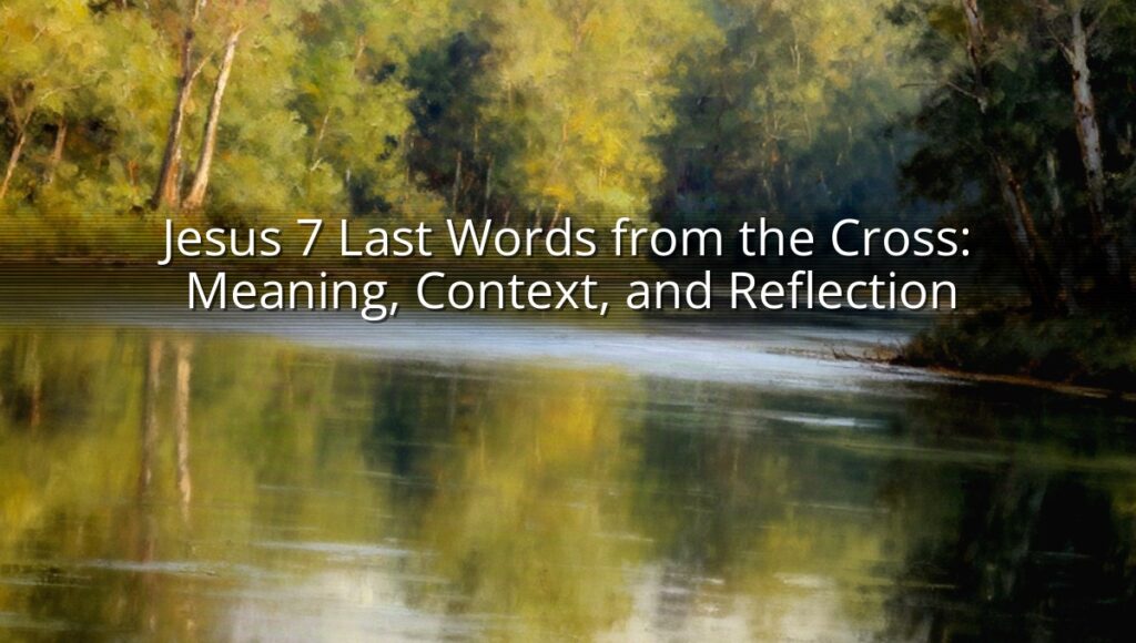Jesus 7 Last Words from the Cross: Meaning, Context, and Reflection