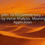 John 10:10 Commentary – Verse-by-Verse Analysis, Meaning, and Application