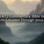 Acts 4:12 Commentary: Bible Verse Study on Salvation Through Jesus Christ