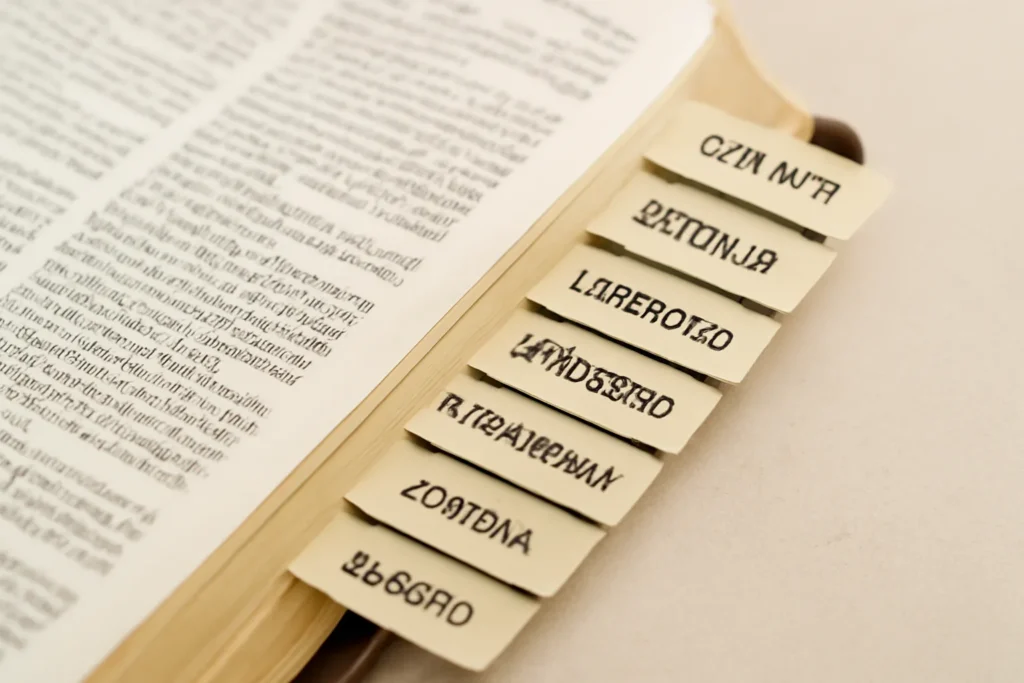 bible book tabs